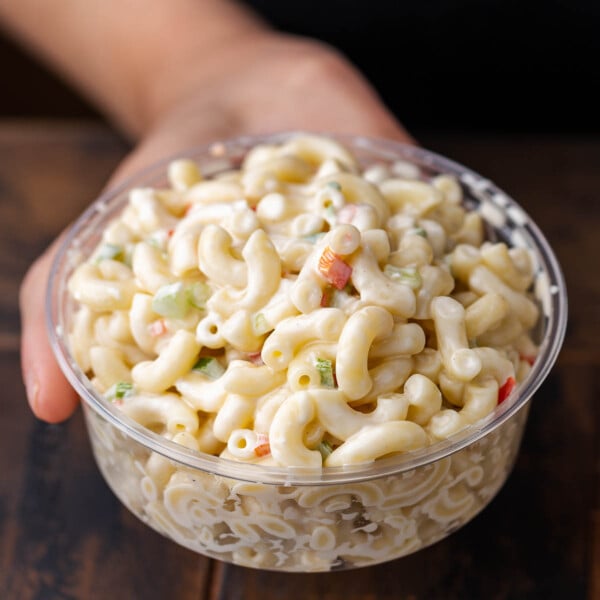 New York deli macaroni salad featured image.