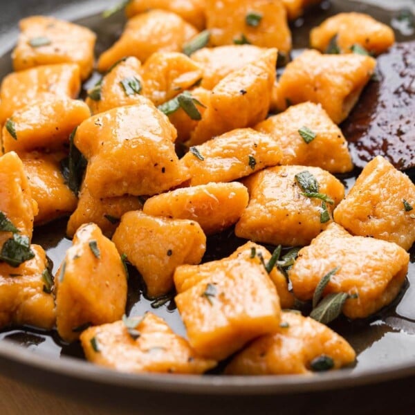 Sweet potato gnocchi recipe featured image.